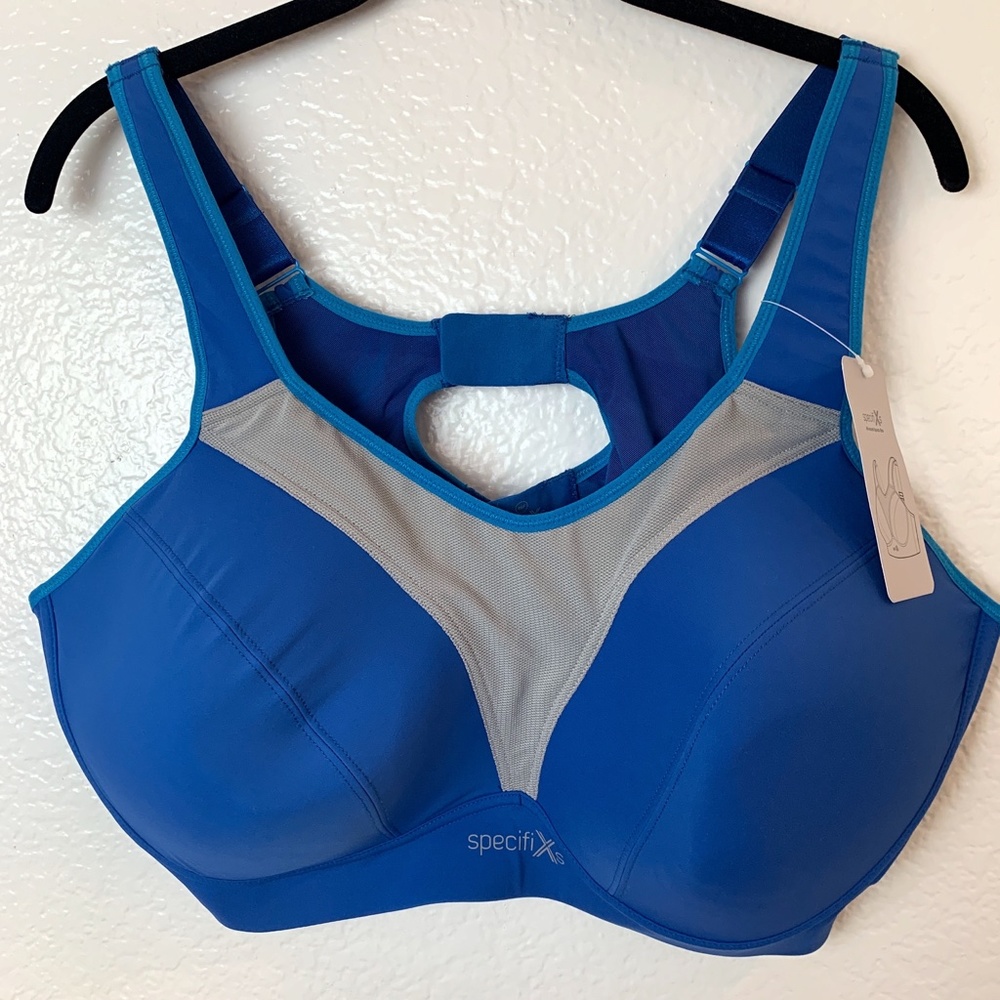 SpecifiXs Blue Plus Size Sports Bra NWT 46F